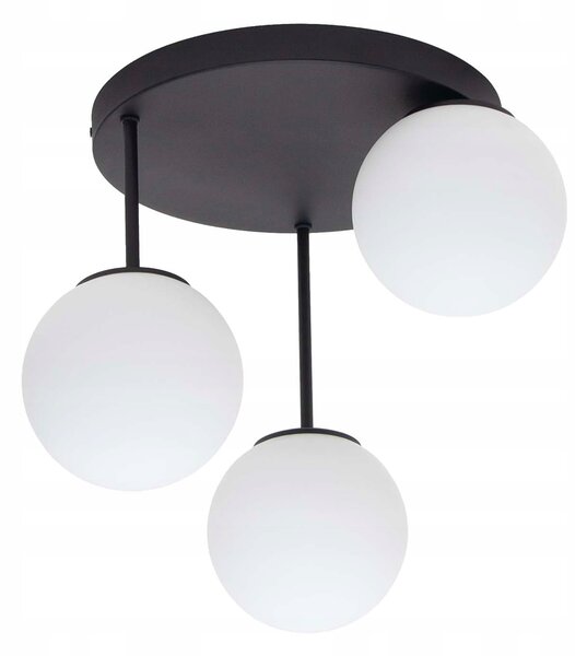 Lampa sufitowa Aurelia 3xE27 led czarna kule