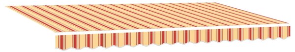 Markiza zwijana Żółty 400 x 200 cm tkanina