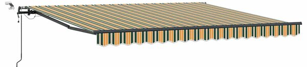 Tkanina Zadaszenia Zielony i żółty 400 × 300 cm Poliester