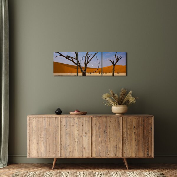 Obraz - Dolina Śmierci (z zegarem) (90x30 cm)