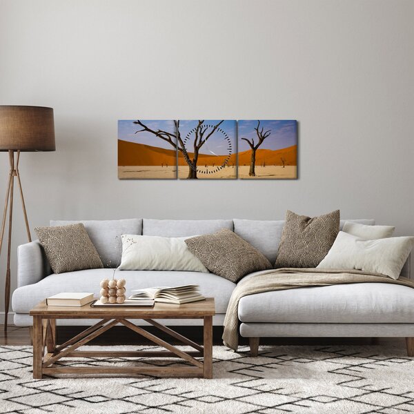 Obraz - Dolina Śmierci (z zegarem) (90x30 cm)