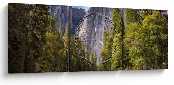 Obraz - Pod Yosemite Rock (z zegarem) (90x30 cm)
