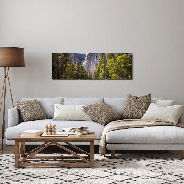 Obraz - Pod Yosemite Rock (z zegarem) (90x30 cm)