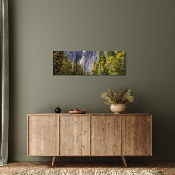 Obraz - Pod Yosemite Rock (z zegarem) (90x30 cm)