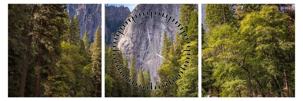Obraz - Pod Yosemite Rock (z zegarem) (90x30 cm)
