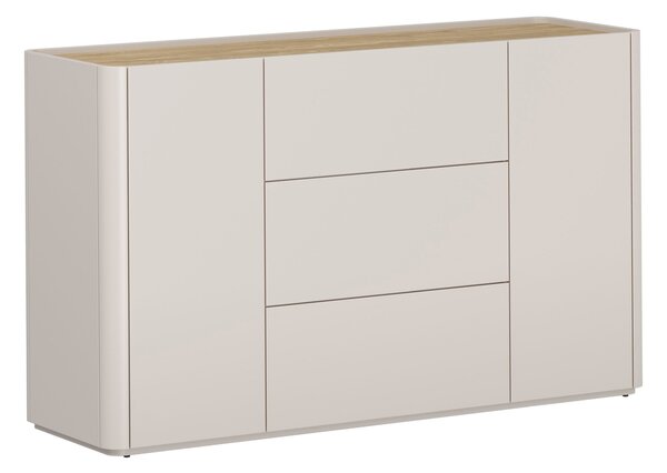 Komoda Elivo 150 cm z szufladami - kaszmir / dąb olejowany