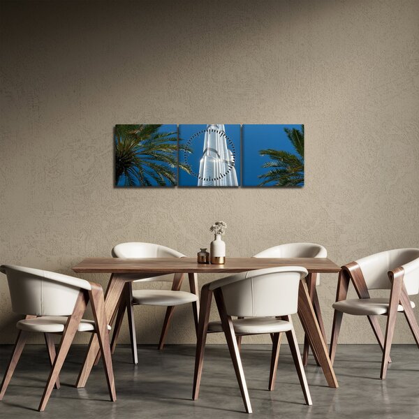 Obraz - Burdż Chalifa (z zegarem) (90x30 cm)