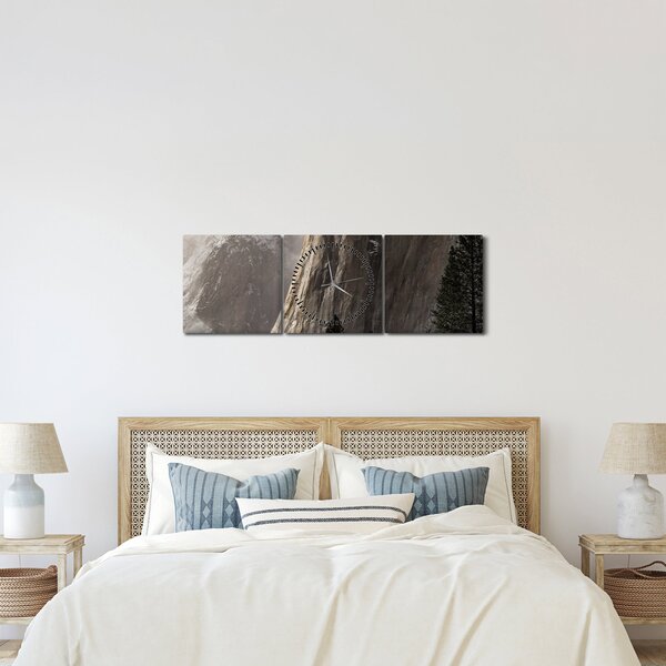 Zdjęcie z Parku Narodowego Yosemite Valley, USA (z zegarem) (90x30 cm)