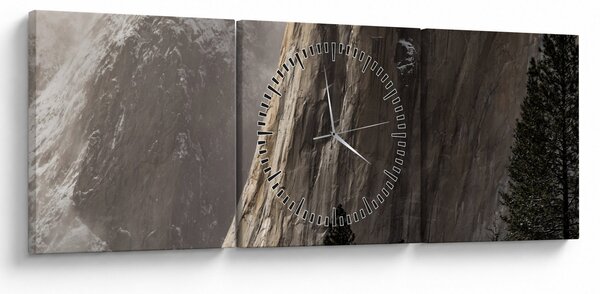 Zdjęcie z Parku Narodowego Yosemite Valley, USA (z zegarem) (90x30 cm)