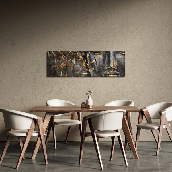 Obraz - Zjednoczenie mądrości (z zegarem) (90x30 cm)