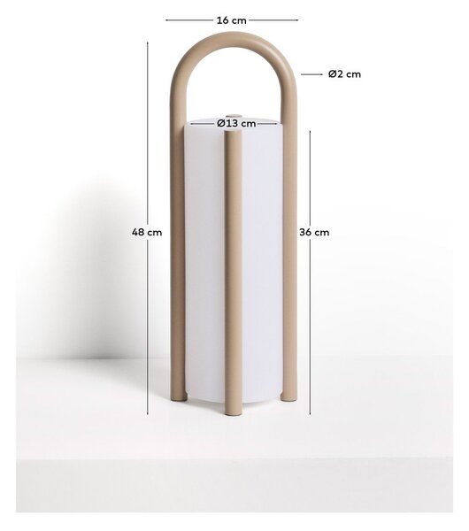 Lampa zewnętrzna przenośna LED na USB ø 16 cm Leros – Kave Home