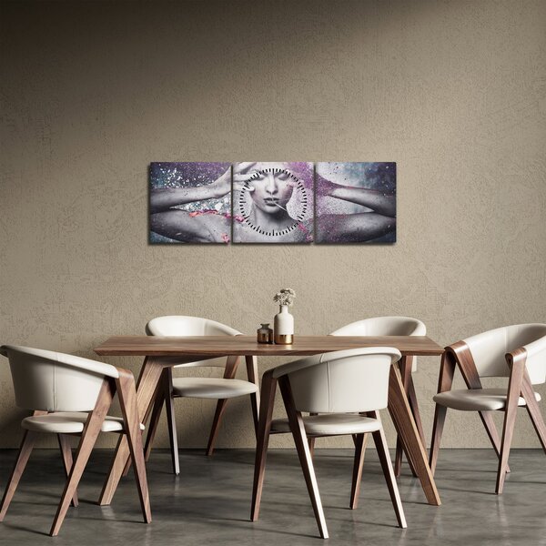 Obraz - Energia (z zegarem) (90x30 cm)