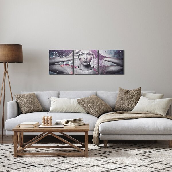 Obraz - Energia (z zegarem) (90x30 cm)
