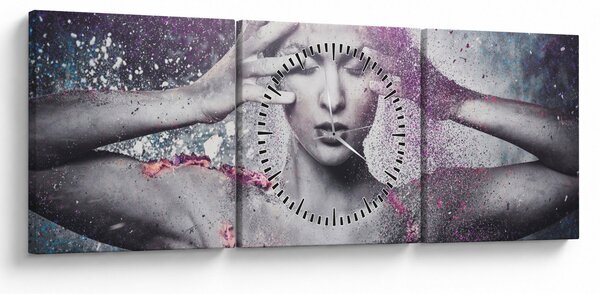Obraz - Energia (z zegarem) (90x30 cm)