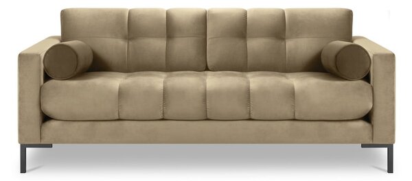 Beżowa aksamitna sofa Cosmopolitan Design Bali