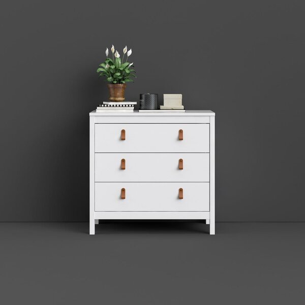 Biała niska komoda 82x80 cm Madrid – Tvilum