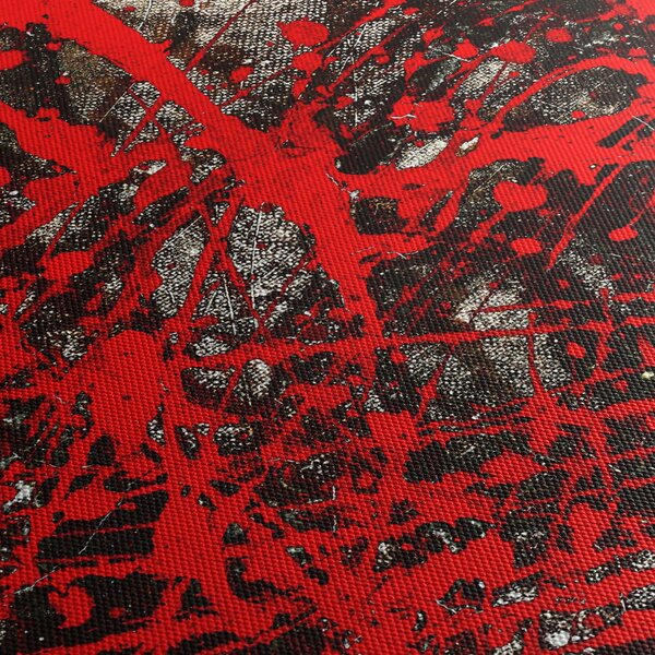 Obraz - Ekspresyjna abstrakcja (z zegarem) (90x30 cm)