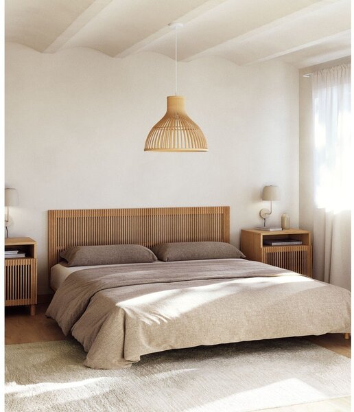 Zagłówek z litego drewna jesionowego w naturalnym kolorze 195x70 cm Beyla – Kave Home