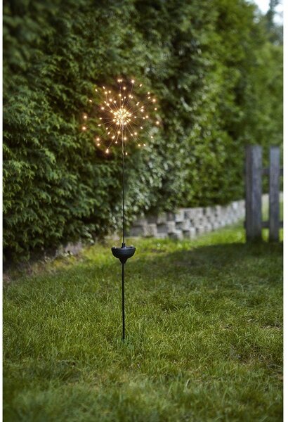 Ogrodowa lampa solarna LED z białymi diodami Star Trading Firework, wys. 100 cm
