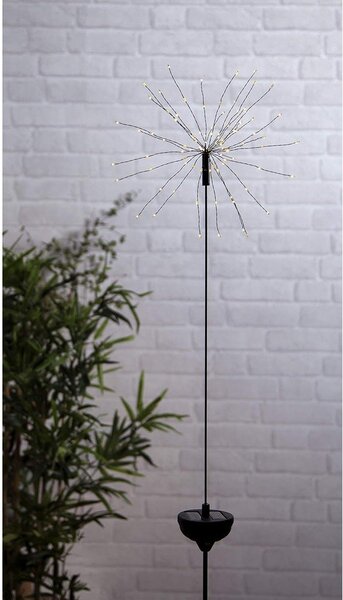 Ogrodowa lampa solarna LED z białymi diodami Star Trading Firework, wys. 100 cm
