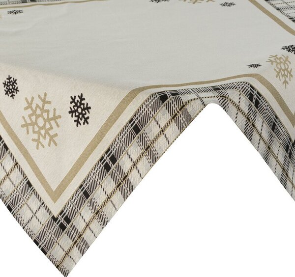 Obrus EUROFIRANY Cho 90 x 90 cm BeÅ¼owy