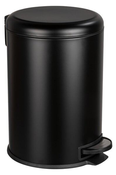 Czarny kosz na śmieci Wenko Leman Easy Close, 20 l