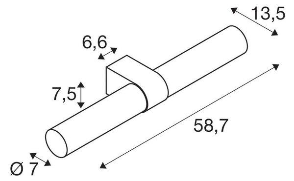 Lampa Ścienna SLV, Lygant, czarny, łazienka, aluminium, nowoczesny