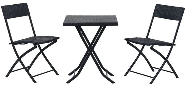 Zestaw mebli ogrodowych BLACK FOREST L-0201P Czarny