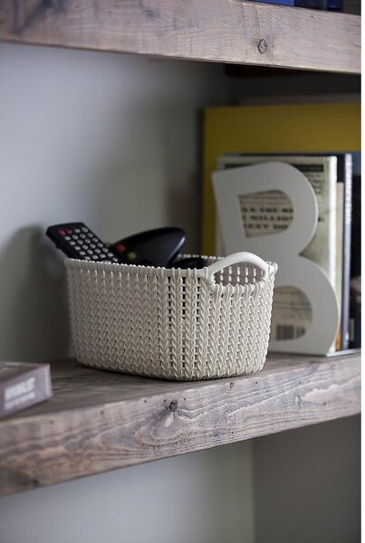 Biały koszyk Curver Knit, 3 l