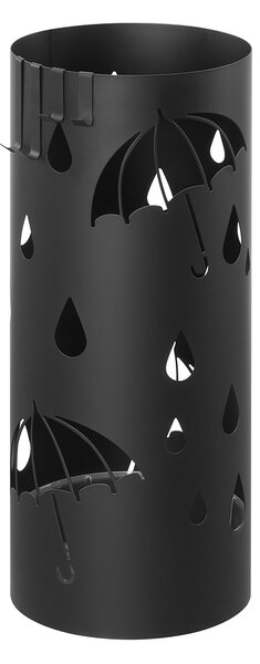 Metalowy stojak na parasole ANABEL, 17x41 cm, czarna SongmicsHome
