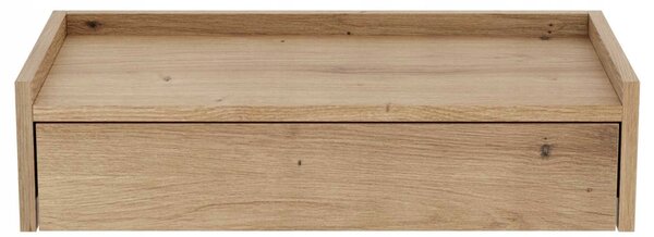 Toaletka / konsola wisząca "NUVIA 75" dąb artisan