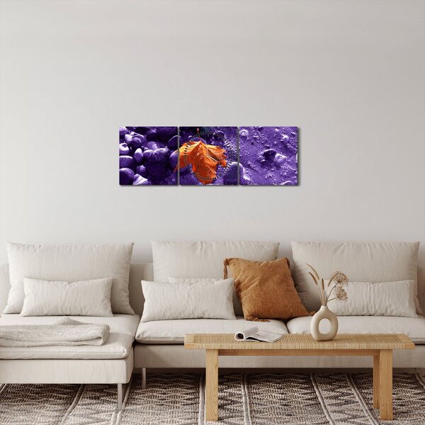 Obraz - Plaża morska (z zegarem) (90x30 cm)
