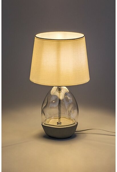 Rabalux 74227 dekoracyjna lampa stołowa Apolonia, biały, E27, 1x max. 40 W, IP20