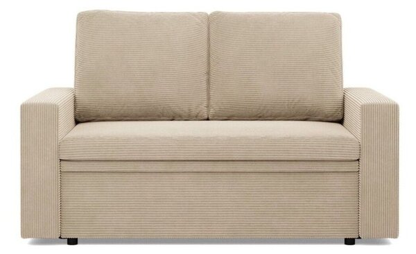 Sofa dwuosobowa, BLOM, sztruks, 148x87x90 cm, beÅ¼owy | TYLETEGOTU