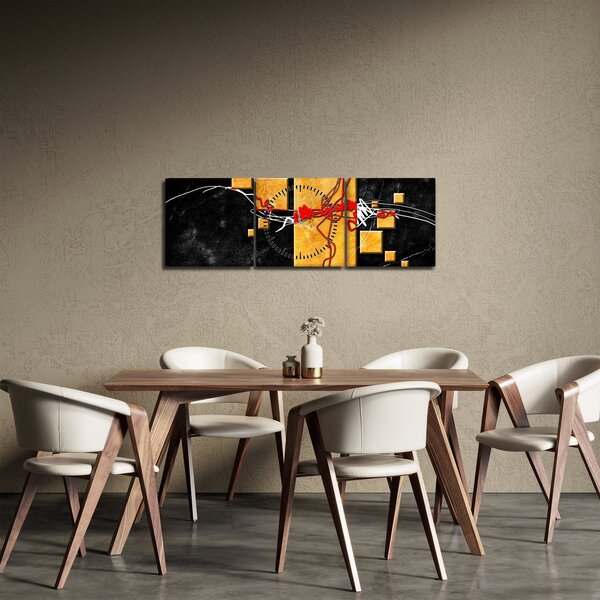 Abstrakcyjny obraz - Tancerka (z zegarem) (90x30 cm)
