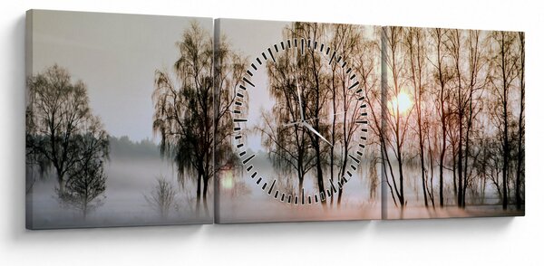 Obraz - Poranna suchość (z zegarem) (90x30 cm)
