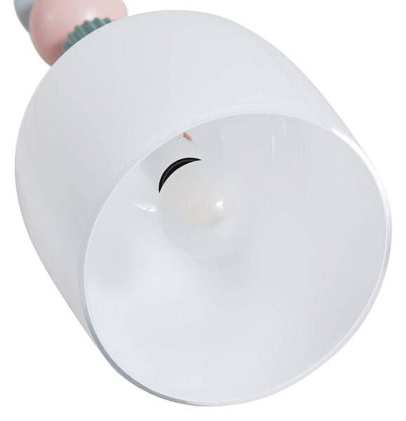 Lampa wisząca szklana Ysoria Lindby, możliwość ściemniania, multikolor, salon / jadalnia, ceramika, design