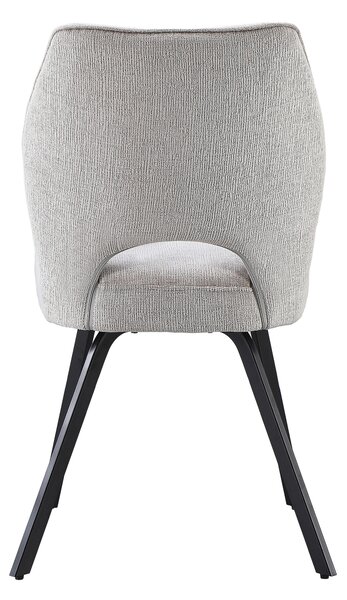 TULIP Ciemny Beż (tkanina UF980-03) - NOWOCZESNE KRZESŁO TAPICEROWANE DO SALONU/JADALNI/BIURA LOFT