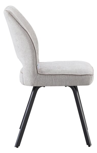 TULIP Ciemny Beż (tkanina UF980-03) - NOWOCZESNE KRZESŁO TAPICEROWANE DO SALONU/JADALNI/BIURA LOFT