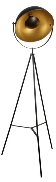 Lampa stojąca podłogowa trójnóg czarno-złoty 1xE27 20W Matylda Polux