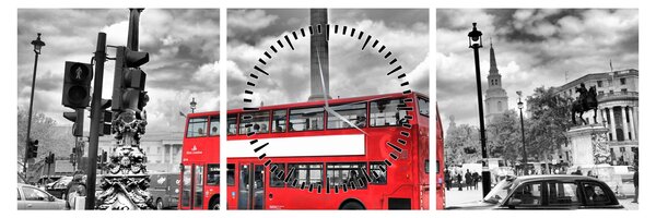Obraz - Trafalgar Square (z zegarem) (90x30 cm)