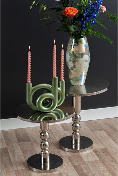 Metalowy okrągły stolik ø 44 cm Sheen – Leitmotiv