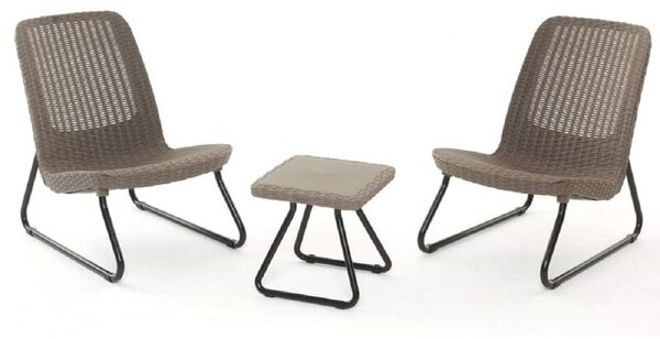 Zestaw mebli ogrodowych KETER 17197637 Rio Patio Set Brązowy