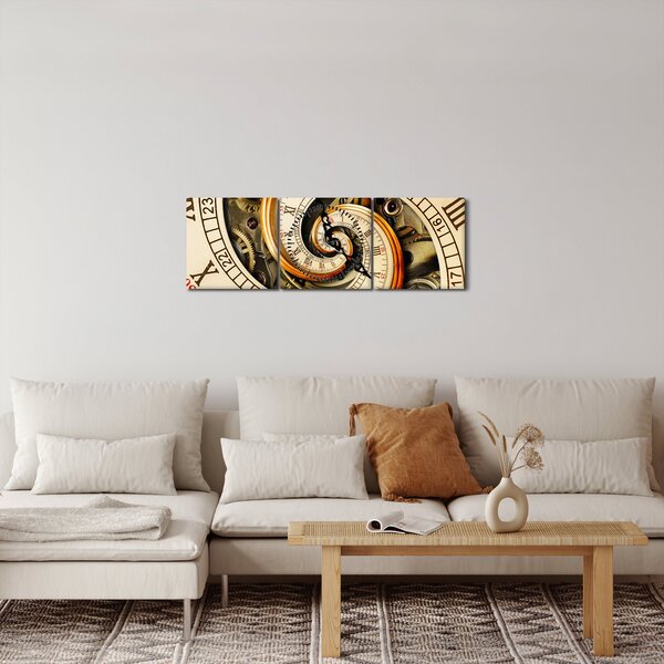 Obraz zegara (z zegarem) (90x30 cm)