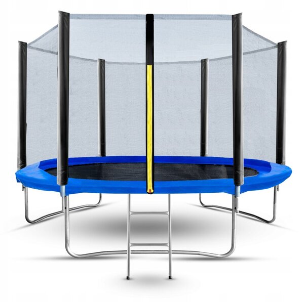 Duża Trampolina Ogrodowa Dla Dzieci 8FT 252CM CORCIANO z Siatką i Drabinką