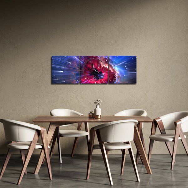 Obraz - Energia Wszechświata (z zegarem) (90x30 cm)