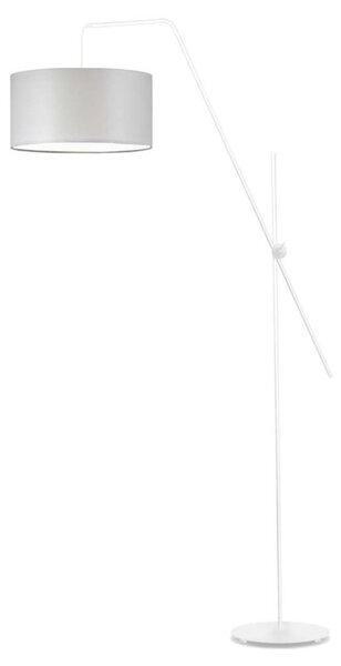 Lampa stojąca podłogowa przegubowa regulowana z abażurem walec MODERN