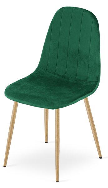 Krzesło do jadalni PADVA VELVET, zielone