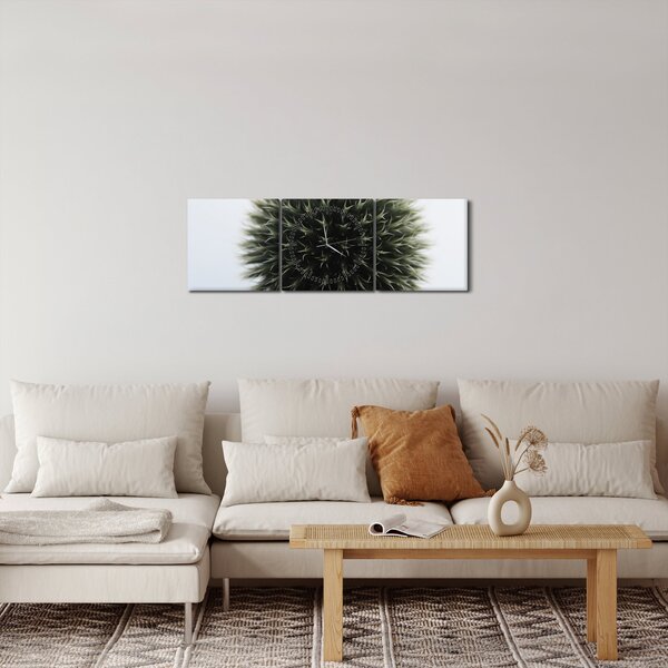 Obraz kuli kwiatowej (z zegarem) (90x30 cm)