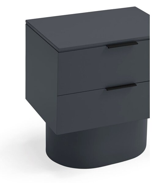 Antracytowa szafka nocna Totem – Teulat